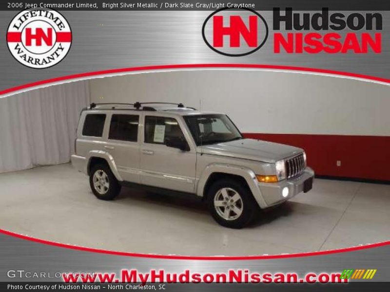 Bright Silver Metallic / Dark Slate Gray/Light Graystone 2006 Jeep Commander Limited