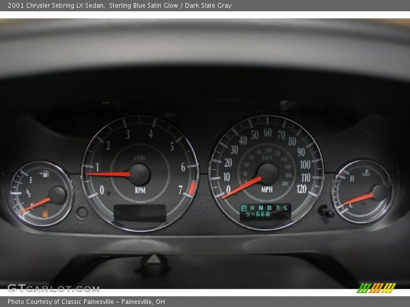  2001 Sebring LX Sedan LX Sedan Gauges