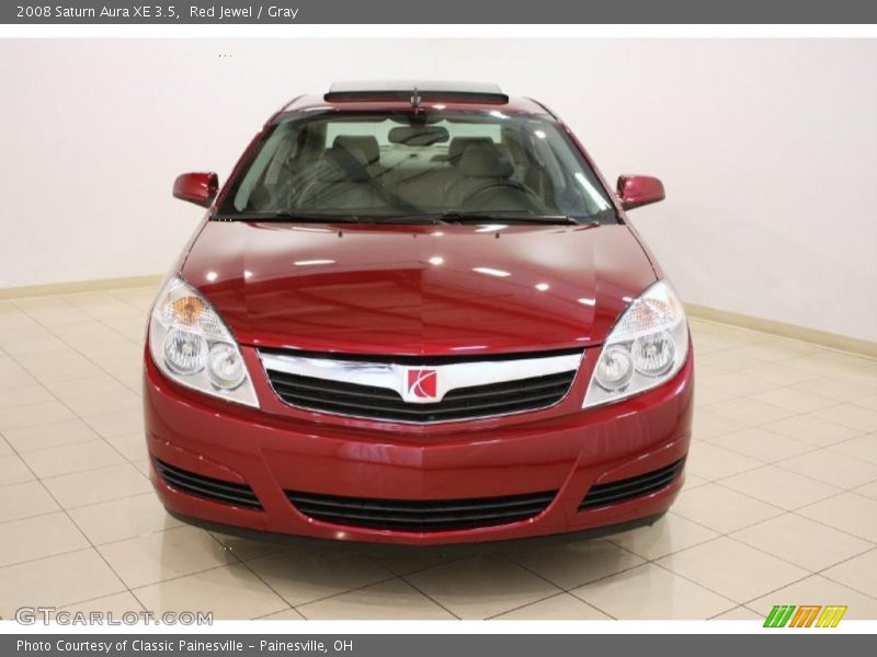 Red Jewel / Gray 2008 Saturn Aura XE 3.5