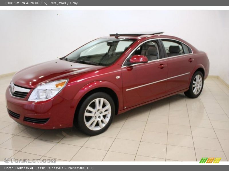 Red Jewel / Gray 2008 Saturn Aura XE 3.5