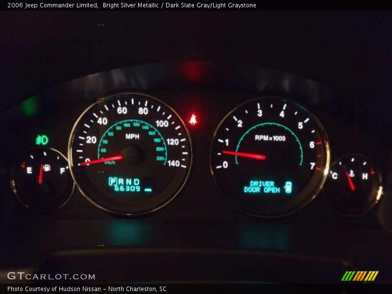 Bright Silver Metallic / Dark Slate Gray/Light Graystone 2006 Jeep Commander Limited