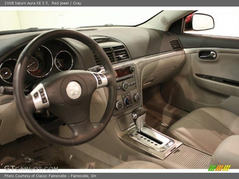 Red Jewel / Gray 2008 Saturn Aura XE 3.5