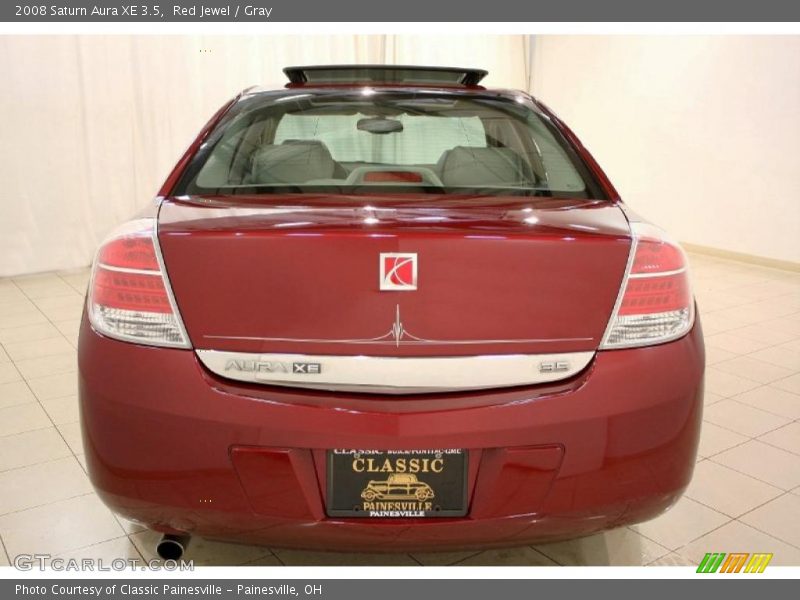 Red Jewel / Gray 2008 Saturn Aura XE 3.5