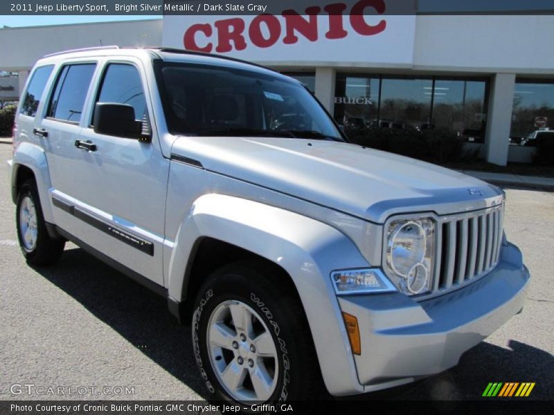 Bright Silver Metallic / Dark Slate Gray 2011 Jeep Liberty Sport