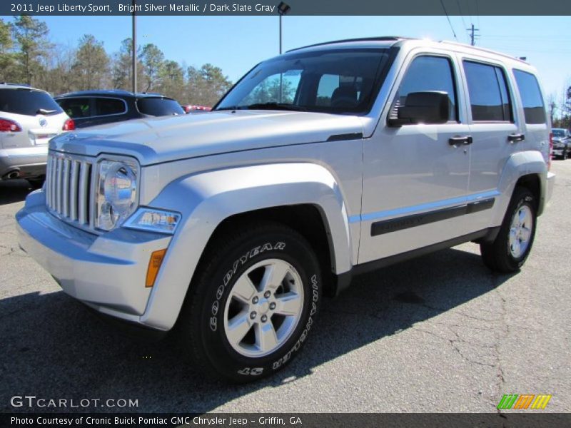 Bright Silver Metallic / Dark Slate Gray 2011 Jeep Liberty Sport