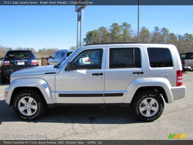 Bright Silver Metallic / Dark Slate Gray 2011 Jeep Liberty Sport