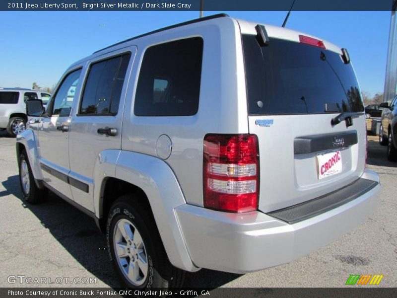 Bright Silver Metallic / Dark Slate Gray 2011 Jeep Liberty Sport