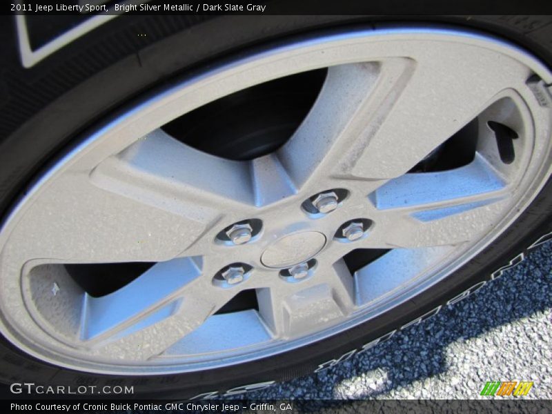 Bright Silver Metallic / Dark Slate Gray 2011 Jeep Liberty Sport