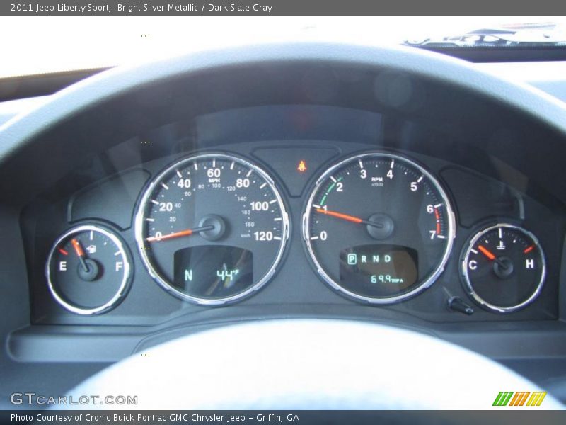 Bright Silver Metallic / Dark Slate Gray 2011 Jeep Liberty Sport