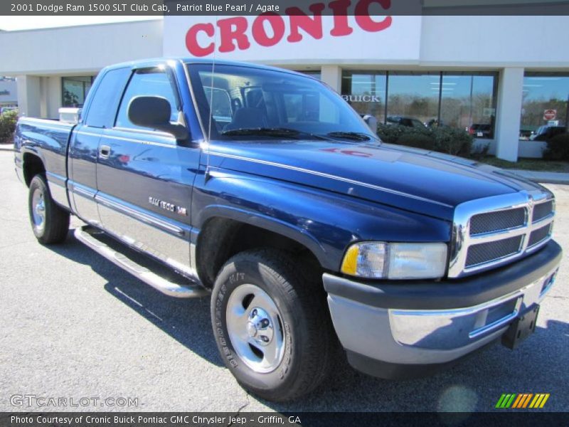 Patriot Blue Pearl / Agate 2001 Dodge Ram 1500 SLT Club Cab