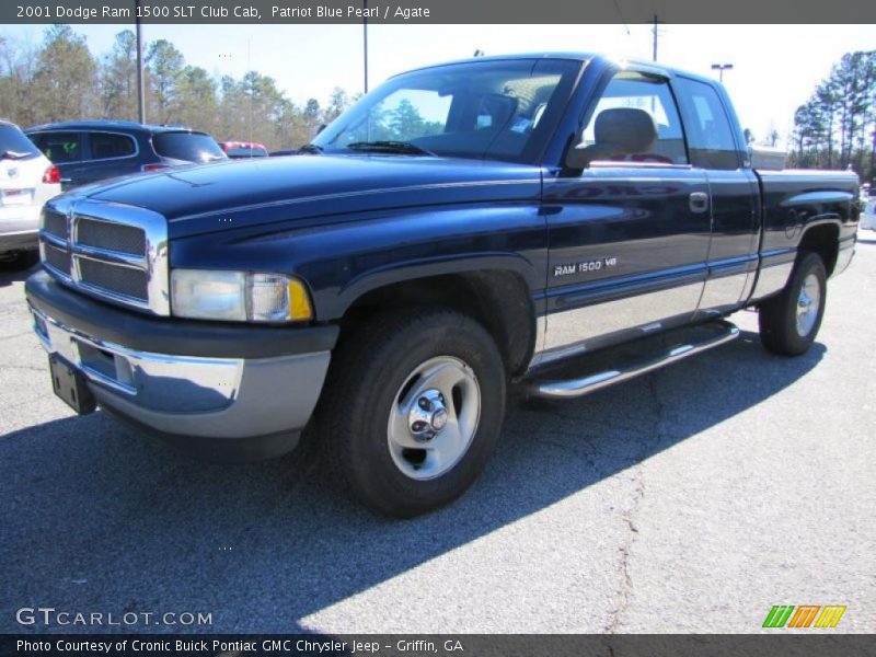 Patriot Blue Pearl / Agate 2001 Dodge Ram 1500 SLT Club Cab
