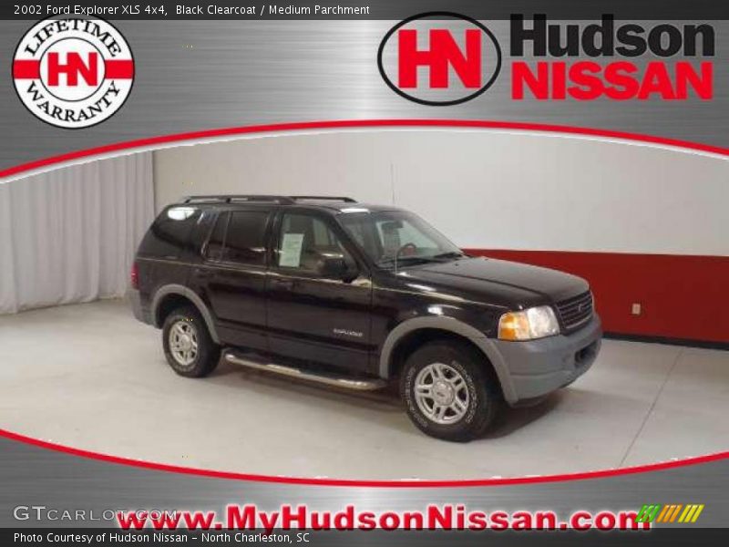 Black Clearcoat / Medium Parchment 2002 Ford Explorer XLS 4x4