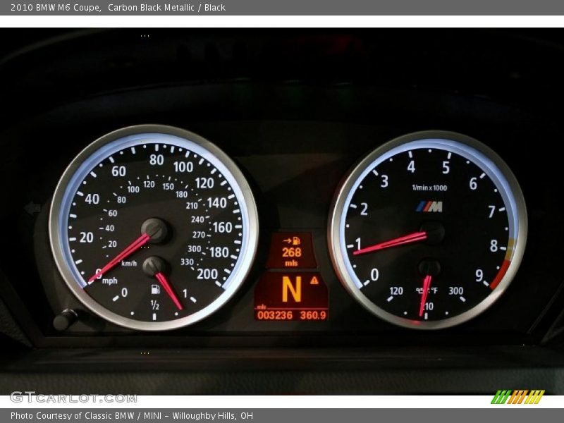  2010 M6 Coupe Coupe Gauges