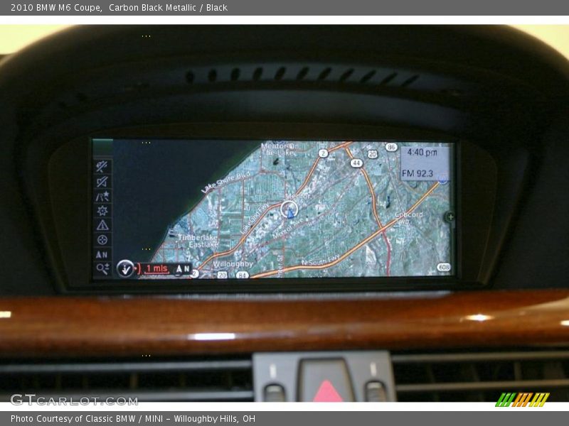 Navigation of 2010 M6 Coupe