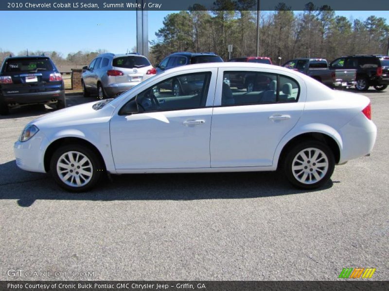 Summit White / Gray 2010 Chevrolet Cobalt LS Sedan