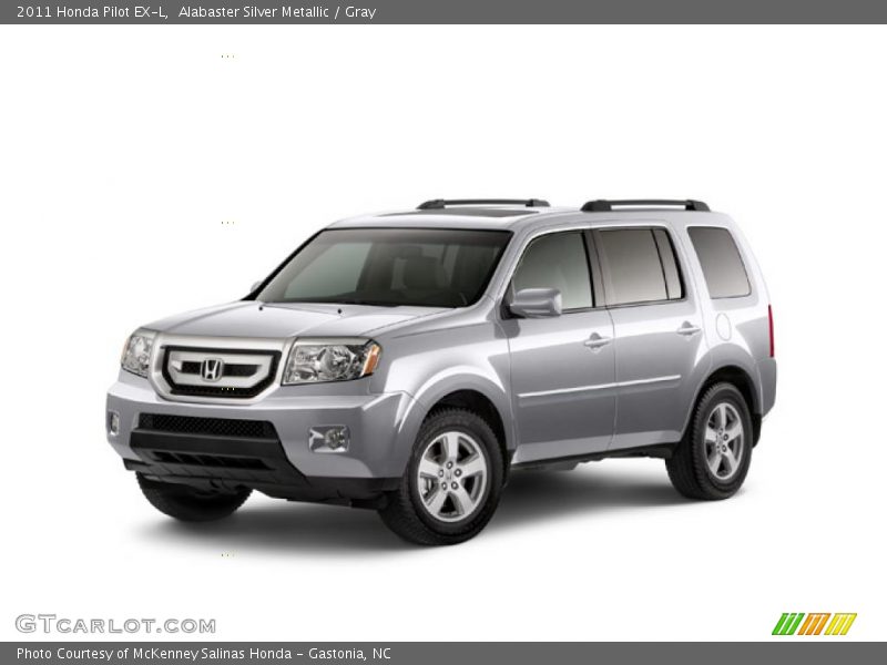 Alabaster Silver Metallic / Gray 2011 Honda Pilot EX-L