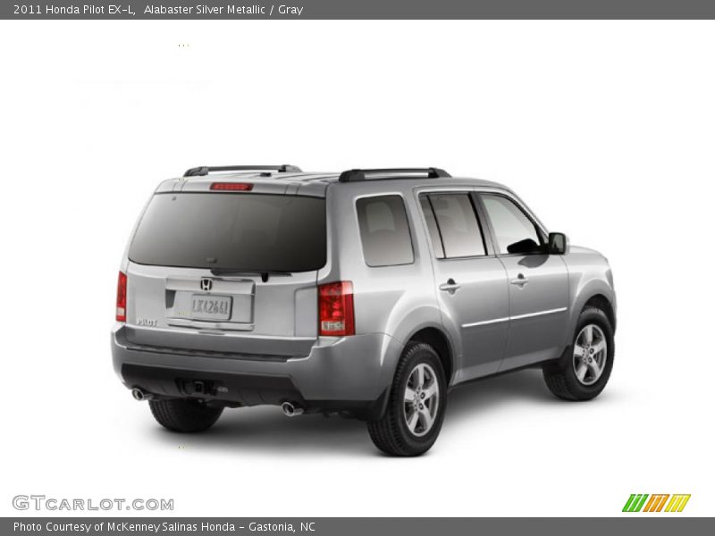 Alabaster Silver Metallic / Gray 2011 Honda Pilot EX-L