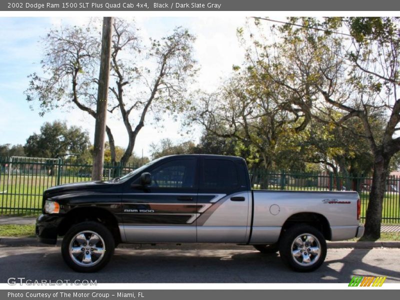 Black / Dark Slate Gray 2002 Dodge Ram 1500 SLT Plus Quad Cab 4x4
