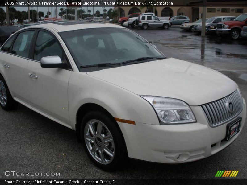 White Chocolate Tri Coat / Medium Dark Flint/Light Stone 2009 Mercury Sable Premier Sedan