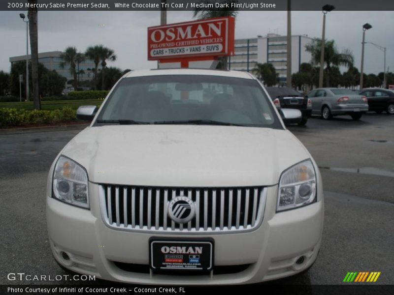 White Chocolate Tri Coat / Medium Dark Flint/Light Stone 2009 Mercury Sable Premier Sedan