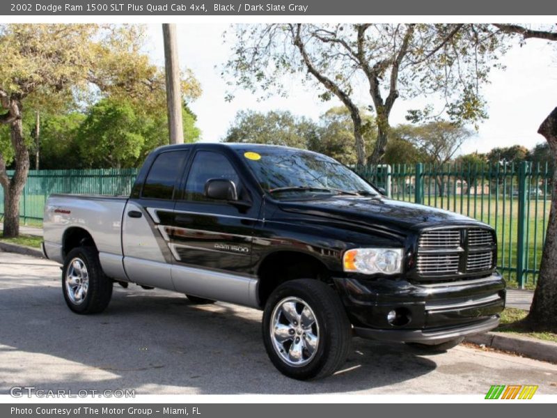 Black / Dark Slate Gray 2002 Dodge Ram 1500 SLT Plus Quad Cab 4x4