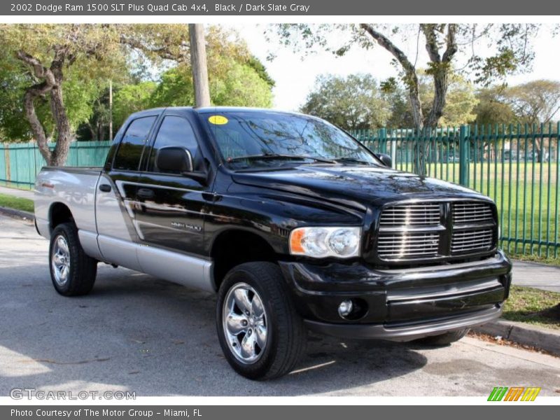 Black / Dark Slate Gray 2002 Dodge Ram 1500 SLT Plus Quad Cab 4x4