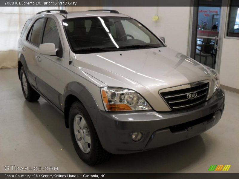 Bright Silver / Gray 2008 Kia Sorento EX