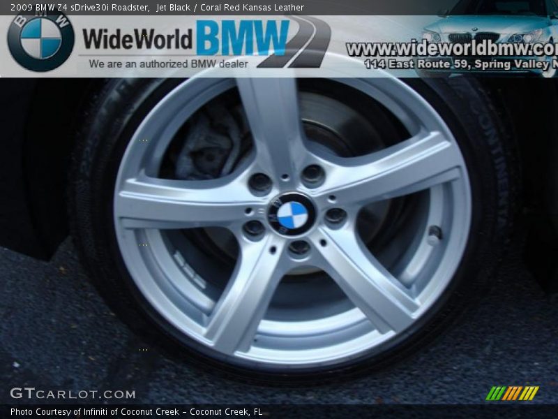 Jet Black / Coral Red Kansas Leather 2009 BMW Z4 sDrive30i Roadster