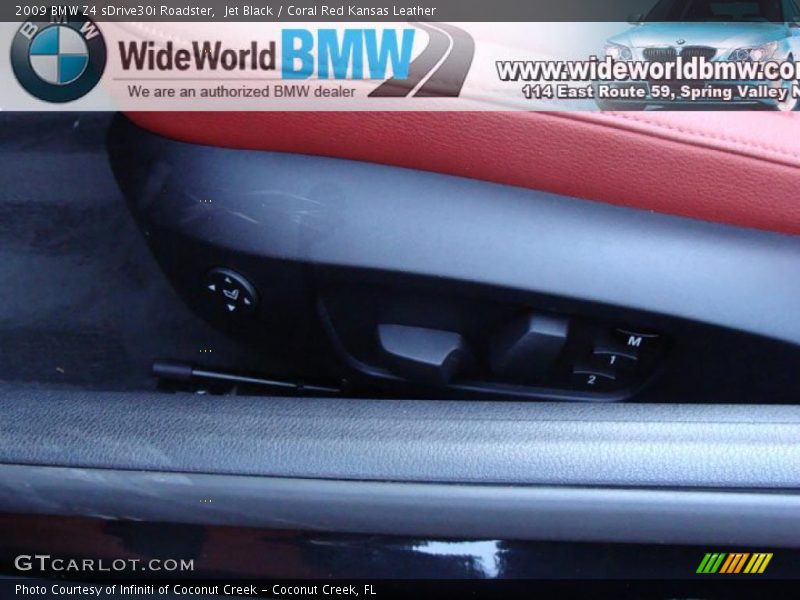Jet Black / Coral Red Kansas Leather 2009 BMW Z4 sDrive30i Roadster