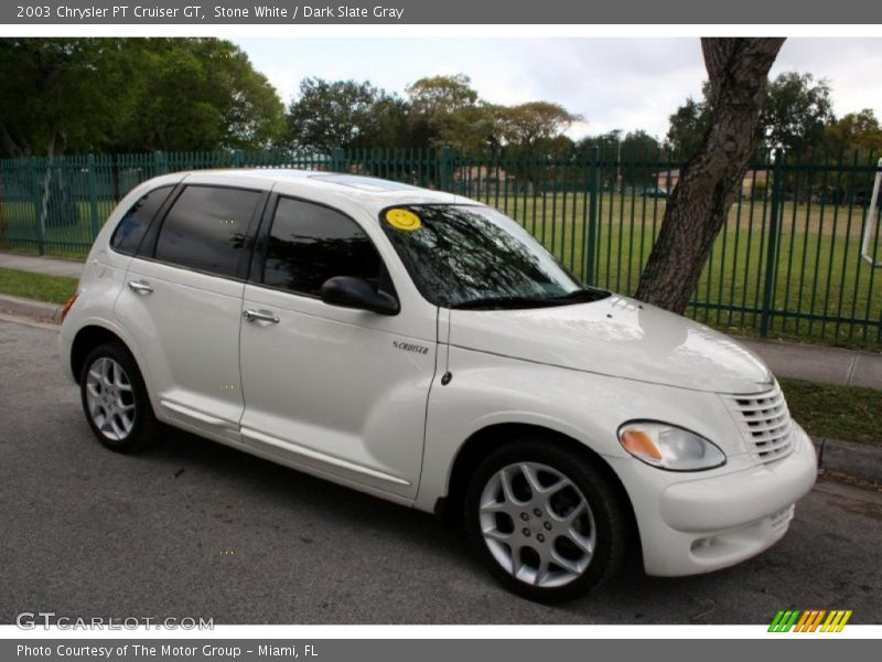 Stone White / Dark Slate Gray 2003 Chrysler PT Cruiser GT