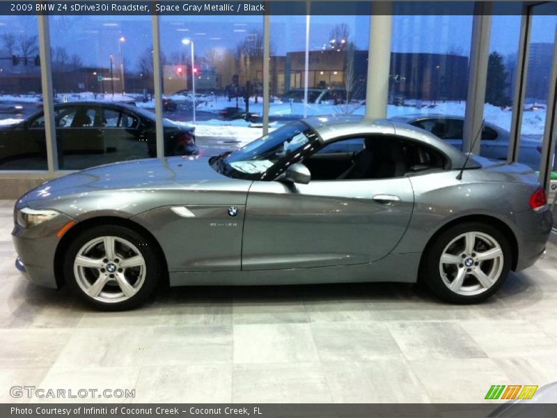 Space Gray Metallic / Black 2009 BMW Z4 sDrive30i Roadster