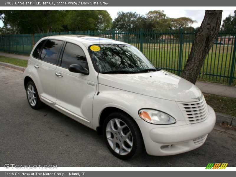 Stone White / Dark Slate Gray 2003 Chrysler PT Cruiser GT