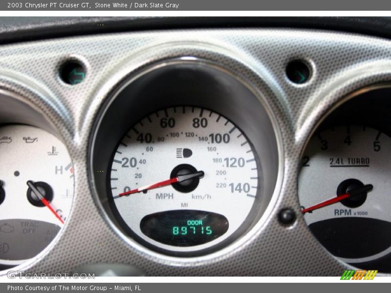 Stone White / Dark Slate Gray 2003 Chrysler PT Cruiser GT