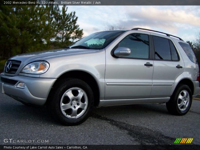 Brilliant Silver Metallic / Ash 2002 Mercedes-Benz ML 320 4Matic
