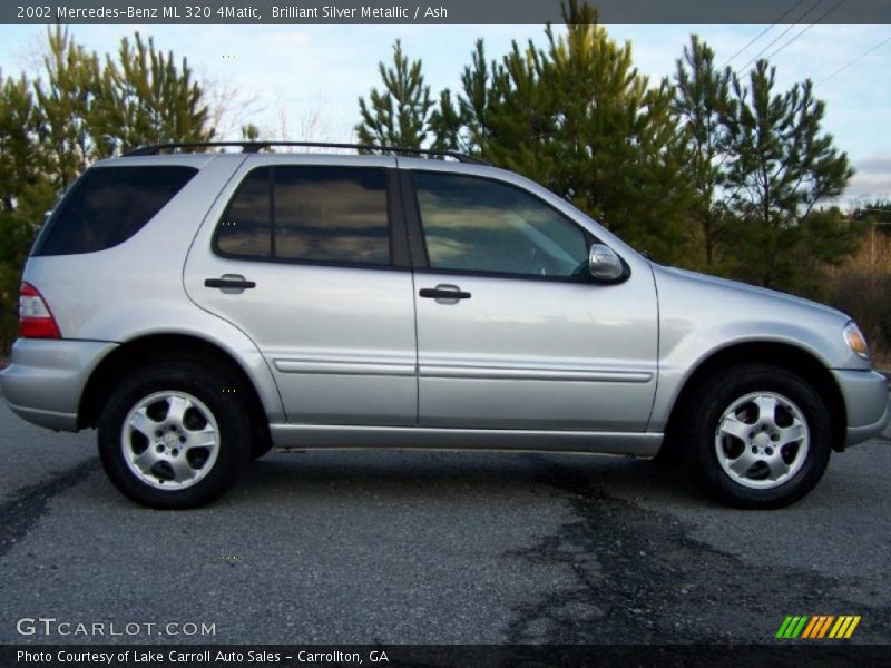 Brilliant Silver Metallic / Ash 2002 Mercedes-Benz ML 320 4Matic