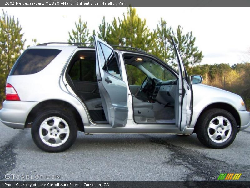 Brilliant Silver Metallic / Ash 2002 Mercedes-Benz ML 320 4Matic