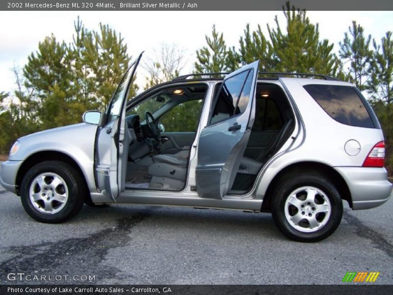 Brilliant Silver Metallic / Ash 2002 Mercedes-Benz ML 320 4Matic