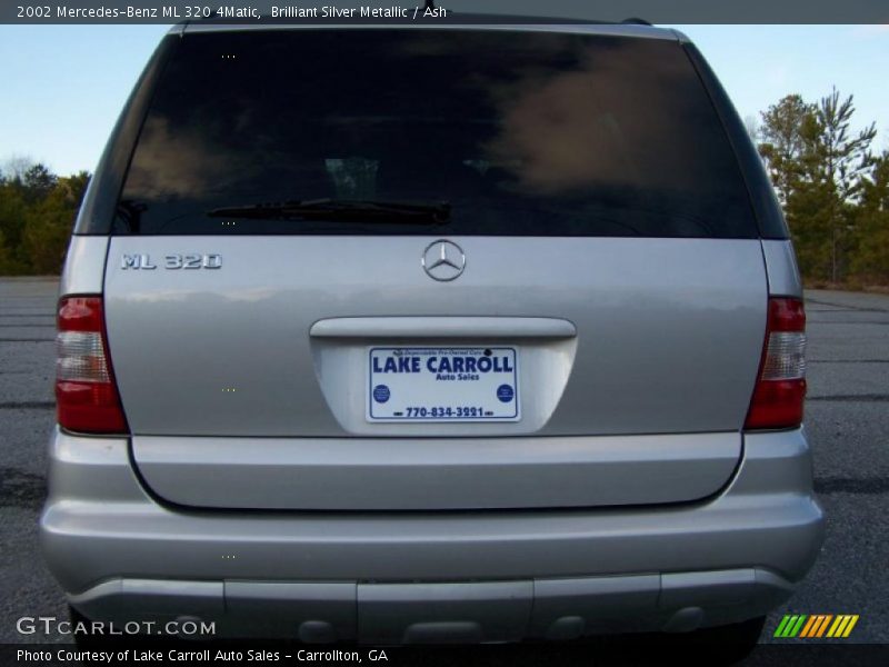 Brilliant Silver Metallic / Ash 2002 Mercedes-Benz ML 320 4Matic