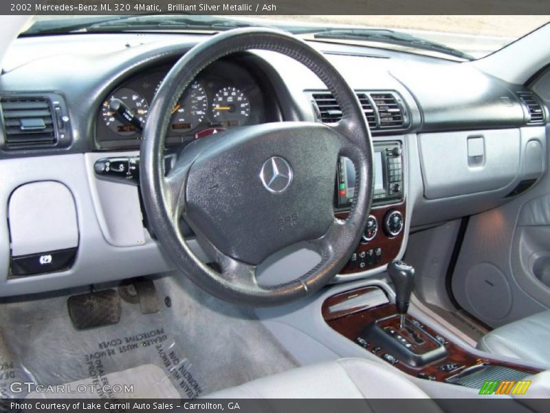 Brilliant Silver Metallic / Ash 2002 Mercedes-Benz ML 320 4Matic