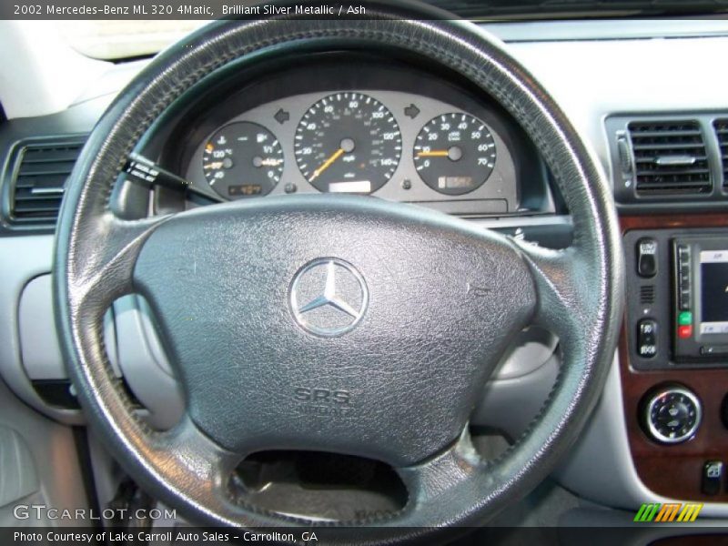 Brilliant Silver Metallic / Ash 2002 Mercedes-Benz ML 320 4Matic