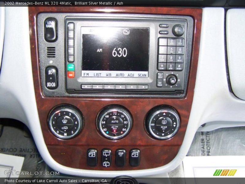 Brilliant Silver Metallic / Ash 2002 Mercedes-Benz ML 320 4Matic