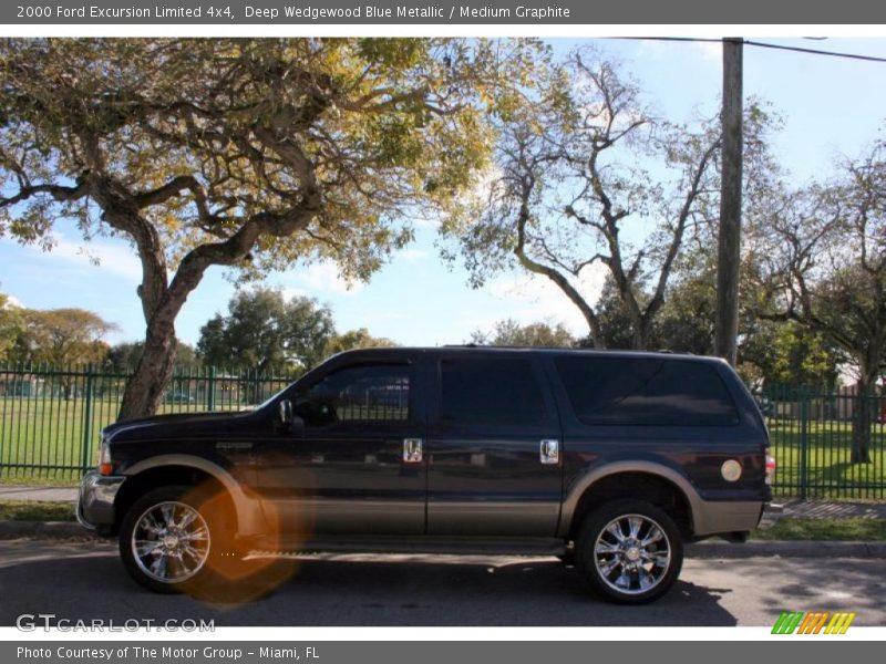 Deep Wedgewood Blue Metallic / Medium Graphite 2000 Ford Excursion Limited 4x4