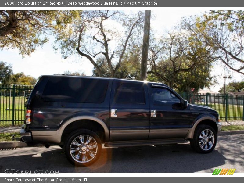 Deep Wedgewood Blue Metallic / Medium Graphite 2000 Ford Excursion Limited 4x4