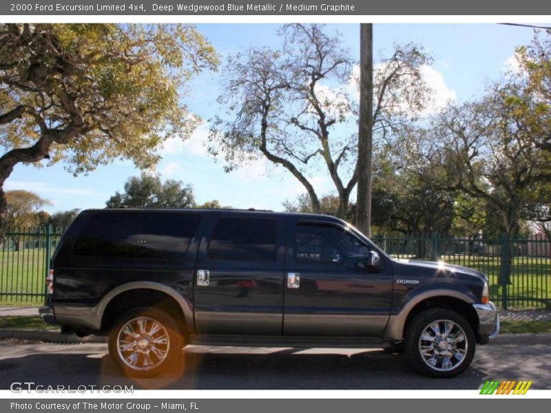 Deep Wedgewood Blue Metallic / Medium Graphite 2000 Ford Excursion Limited 4x4