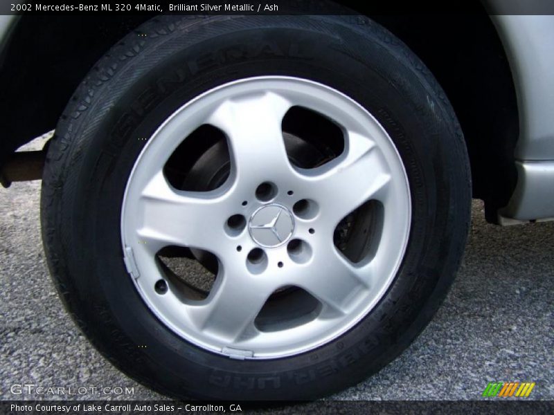 Brilliant Silver Metallic / Ash 2002 Mercedes-Benz ML 320 4Matic