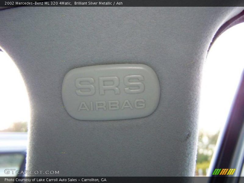 Brilliant Silver Metallic / Ash 2002 Mercedes-Benz ML 320 4Matic