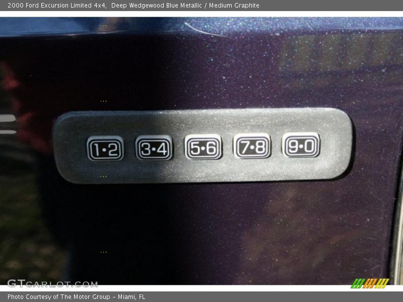 Deep Wedgewood Blue Metallic / Medium Graphite 2000 Ford Excursion Limited 4x4