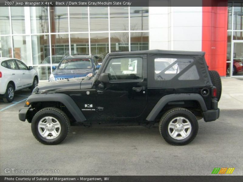 Black / Dark Slate Gray/Medium Slate Gray 2007 Jeep Wrangler X 4x4
