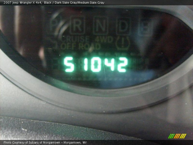 Black / Dark Slate Gray/Medium Slate Gray 2007 Jeep Wrangler X 4x4
