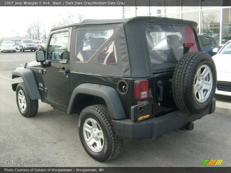 Black / Dark Slate Gray/Medium Slate Gray 2007 Jeep Wrangler X 4x4